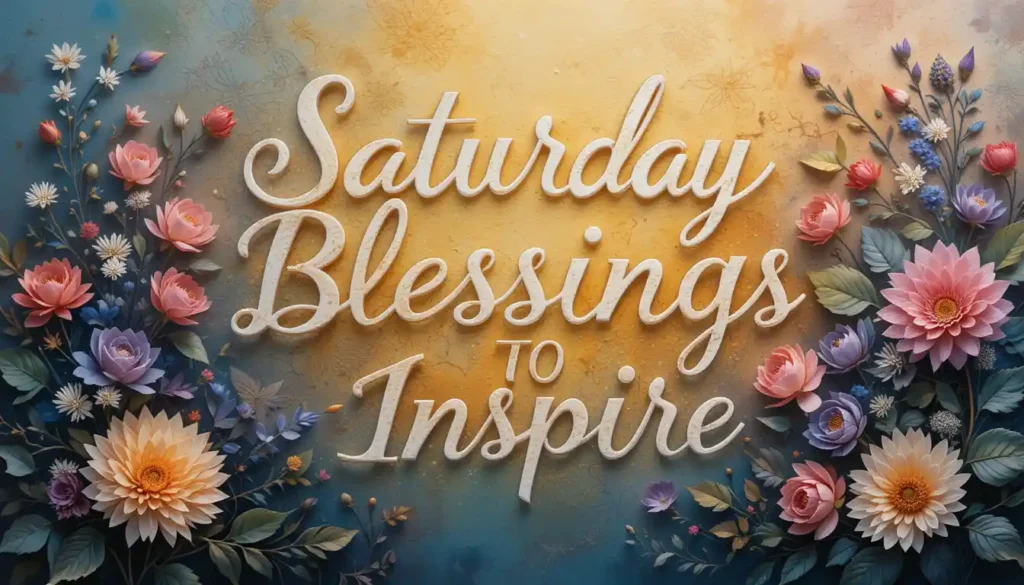 Saturday Blessings
