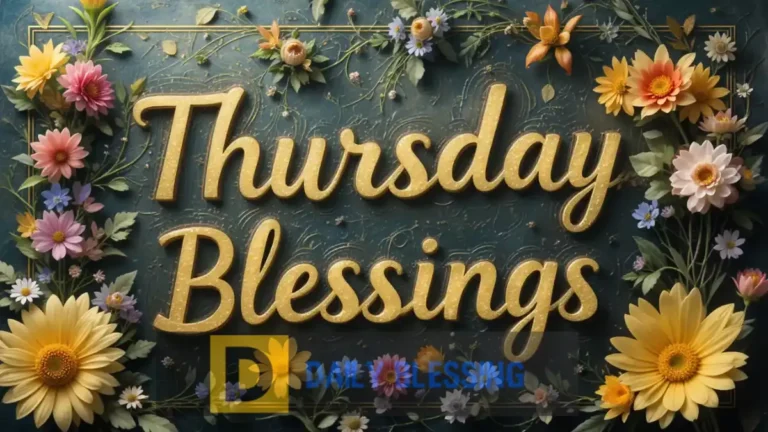 Thursday Blessings